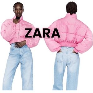 ZARA Anorak Pink Puffer Jacket